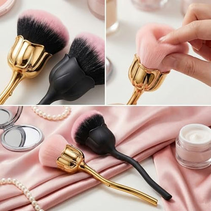 5-Piece Nail Dust Brush Set – Soft Nail Brushes for Professional Nail Artists & DIY Enthusiasts (Red, Pink, Black)