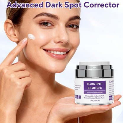 Jessasjet Dark Spot Remover for Face & Body – Advanced Corrector Cream with Niacinamide, Retinol, Arbutin, Hyaluronic Acid & Vitamins B5, C, E – Fade Age Spots, Sun Spots, Freckles (1.69 Fl Oz) Avelisse