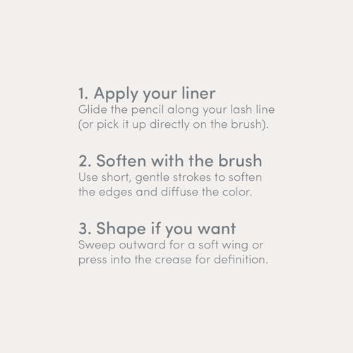 Ravie Beauty Soft Definition Eyeliner Brush – Angled Ultra-Soft Precision Brush for Smudging, Blending & Natural Eye Definition Avelisse