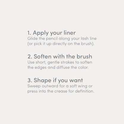 Ravie Beauty Soft Definition Eyeliner Brush – Angled Ultra-Soft Precision Brush for Smudging, Blending & Natural Eye Definition Avelisse