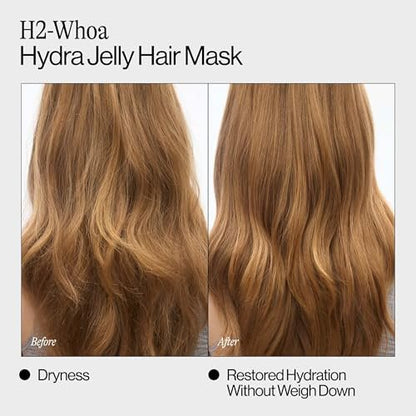 Eva NYC Hydrating Hair Mask with Hyaluronic Acid & Squalane – Lightweight Jelly Texture for Dry Hair, Jasmine Scent, 8.4 fl oz Avelisse