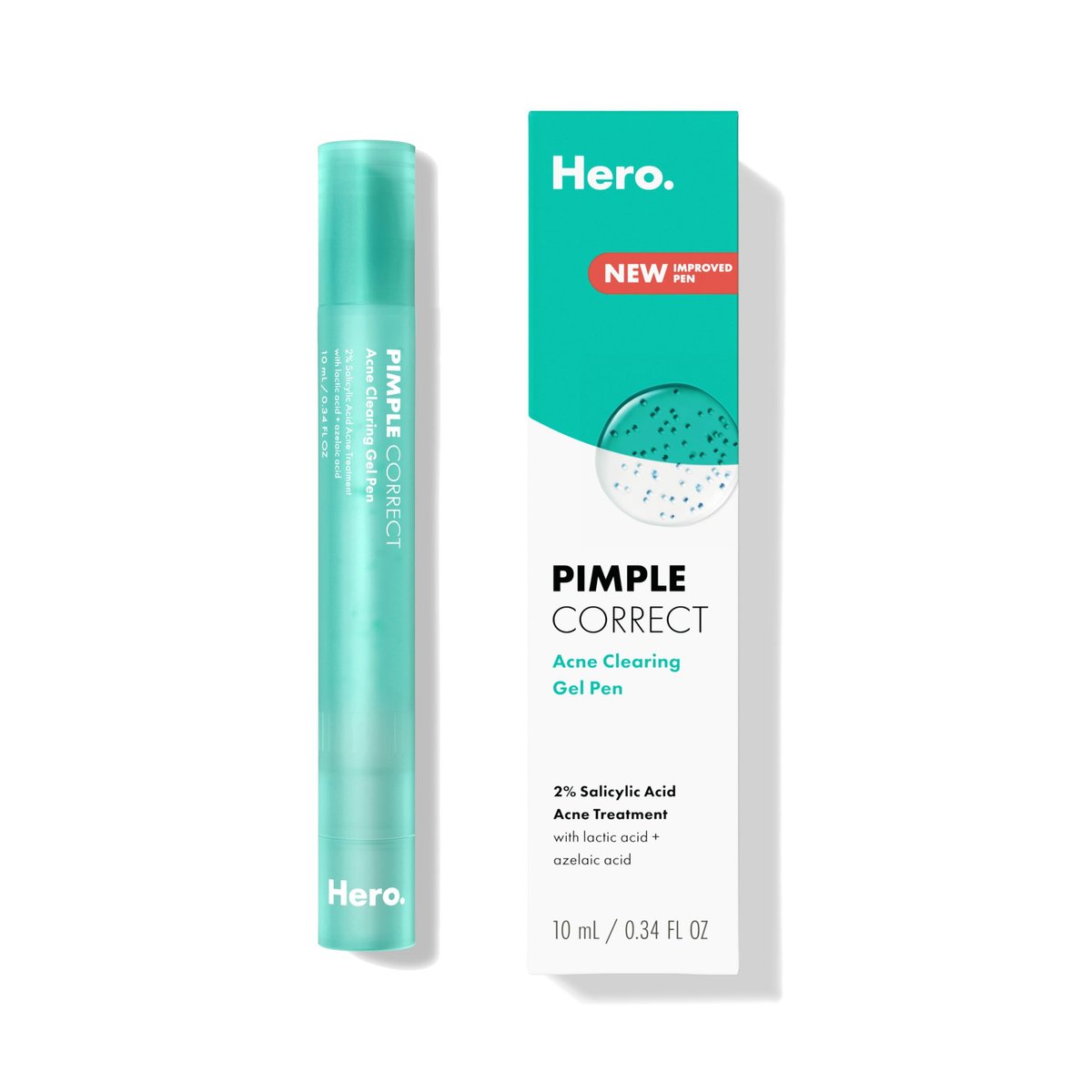 Hero Cosmetics Pimple Correct Acne Clearing Gel Pen - Maximum Strength 2% Salicylic Acid, Derm-Tested Formula for Current and Future Zits (1 Count) - görsel 3