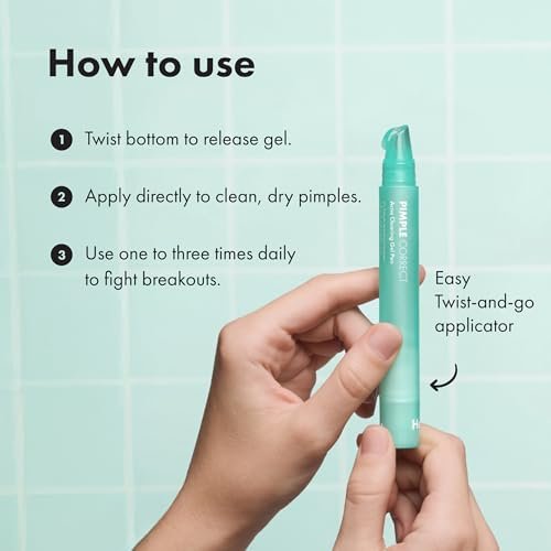 Hero Cosmetics Pimple Correct Acne Clearing Gel Pen - Maximum Strength 2% Salicylic Acid, Derm-Tested Formula for Current and Future Zits (1 Count) - görsel 14