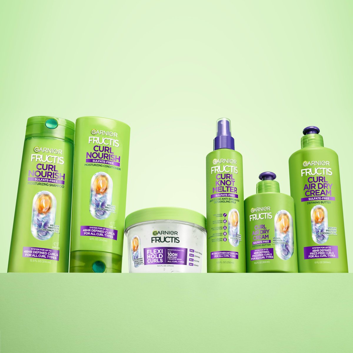 Garnier Fructis Flexi Hold Curls Moisturizing Gel - 12.5 Fl Oz, Clear, for All Curl Types - görsel 18