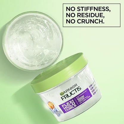 Garnier Fructis Flexi Hold Curls Moisturizing Gel - 12.5 Fl Oz, Clear, for All Curl Types