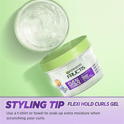 Garnier Fructis Flexi Hold Curls Moisturizing Gel - 12.5 Fl Oz, Clear, for All Curl Types