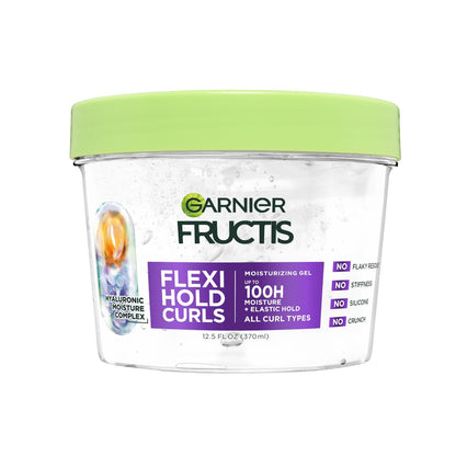 Garnier Fructis Flexi Hold Curls Moisturizing Gel - 12.5 Fl Oz, Clear, for All Curl Types