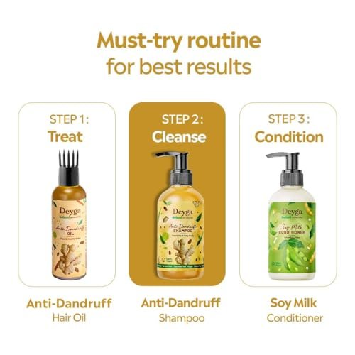 Deyga Intensive Scalp Repair Anti Dandruff Shampoo – 220ml, Controls Flakes, Reduces Itchiness, Prevents Dryness & Hairfall, Clarifies Scalp with Rosemary, Ginger, Coconut & Canola Oil - görsel 14
