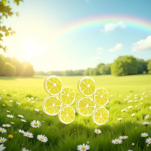 4Pcs Double Lemon Slices Hair Clips - Creative Fruit Hair Clip for Women & Girls, Duckbill Barrettes for Bangs & Side Hair, Yellow Plastic Hair Accessories (Pack of 4) - görsel 4