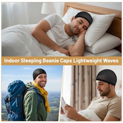 10-Pack Wave Caps for Men & Women – Stretchy Wig Cap, Lightweight Beanie for Quick Waves, Comfortable Black Hairnet - görsel 10