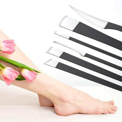 Professional 6-Piece Pedicure Knife Set – Stainless Steel Ingrown Toenail Removal & Foot Care Tools