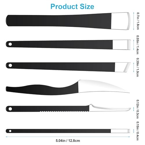 Professional 6-Piece Pedicure Knife Set – Stainless Steel Ingrown Toenail Removal & Foot Care Tools - görsel 4