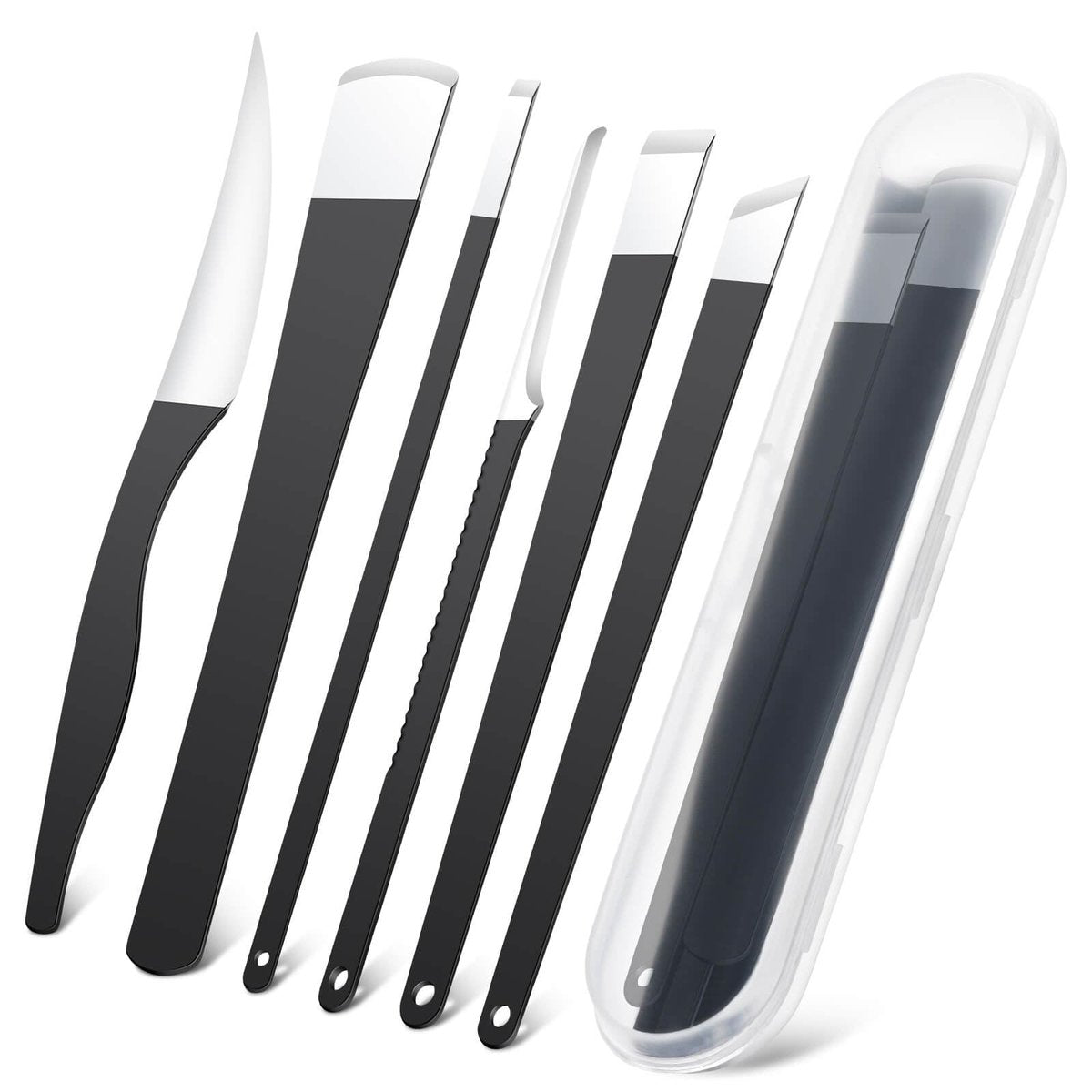 Professional 6-Piece Pedicure Knife Set – Stainless Steel Ingrown Toenail Removal & Foot Care Tools - görsel 1