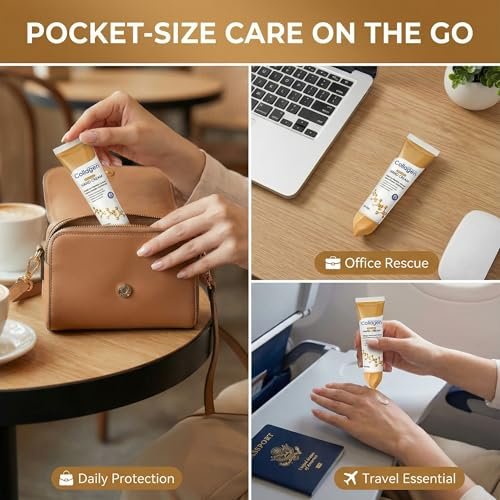 Collagen Hand Cream for Dry Cracked Hands – Anti-Aging & Firming Lotion with 10x Active Protein, Intensive Moisturizing Repair for Rough Skin & Fine Lines, Non-Greasy & Fast Absorbing, 2 PCS Avelisse
