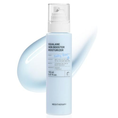 MEDITHERAPY Squalane Skin Booster Moisturizer – 8% Squalane + Panthenol + Hyaluronic Acid | Hydrating Face Cream for Dry Sensitive Skin | Lightweight Non-Greasy Barrier-Support 5.07 fl oz Avelisse