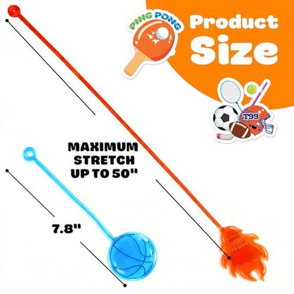91STICKYHAND Sport Ball Party Favors: 48 Pcs Temporary Tattoos & Stick Hands for Kids Birthday, Goodie Bag Stuffers, Classroom Prizes