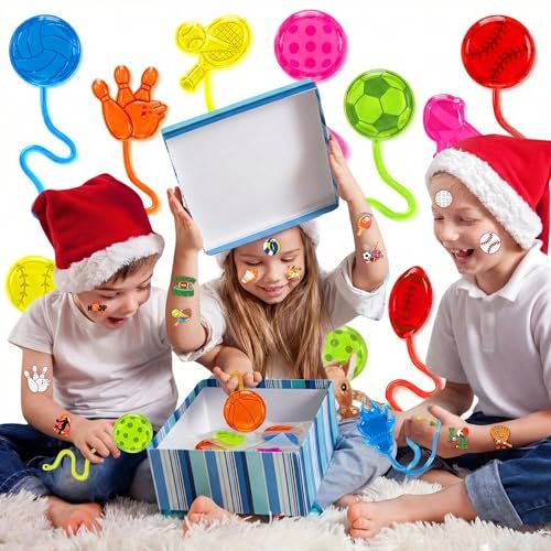 91STICKYHAND Sport Ball Party Favors: 48 Pcs Temporary Tattoos & Stick Hands for Kids Birthday, Goodie Bag Stuffers, Classroom Prizes - görsel 14
