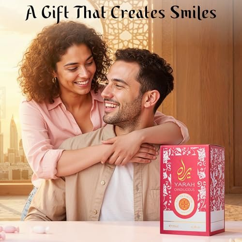 SAADAH Yarah Candilicious Eau De Parfum for Women – Sweet Strawberry, Vanilla & Cotton Candy Fragrance, 4.0 Fl.Oz (120ml) Avelisse