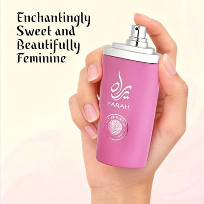 SAADAH Yarah Eau De Parfum for Women 4.0 Fl. Oz - Oriental Vanilla Gourmand Perfume with Sweet Orchid, Tangerine, and Tropical Fruits, Long Lasting Powdery Luxury Fragrance Avelisse