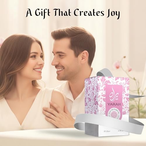 SAADAH Yarah Eau De Parfum for Women 4.0 Fl. Oz - Oriental Vanilla Gourmand Perfume with Sweet Orchid, Tangerine, and Tropical Fruits, Long Lasting Powdery Luxury Fragrance Avelisse