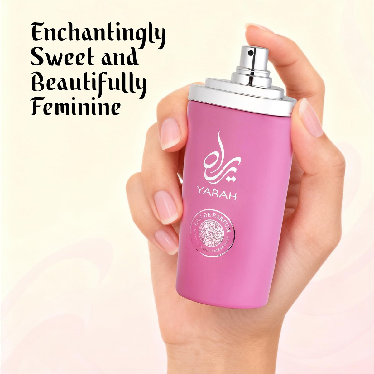 SAADAH Yarah Eau De Parfum for Women 4.0 Fl. Oz - Oriental Vanilla Gourmand Perfume with Sweet Orchid, Tangerine, and Tropical Fruits, Long Lasting Powdery Luxury Fragrance Avelisse