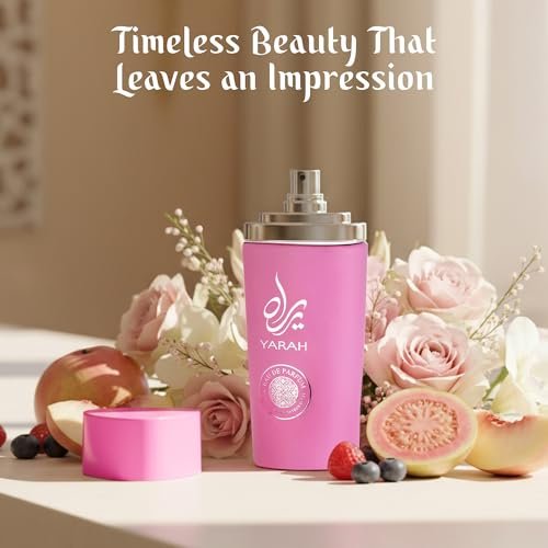 SAADAH Yarah Eau De Parfum for Women 4.0 Fl. Oz - Oriental Vanilla Gourmand Perfume with Sweet Orchid, Tangerine, and Tropical Fruits, Long Lasting Powdery Luxury Fragrance Avelisse