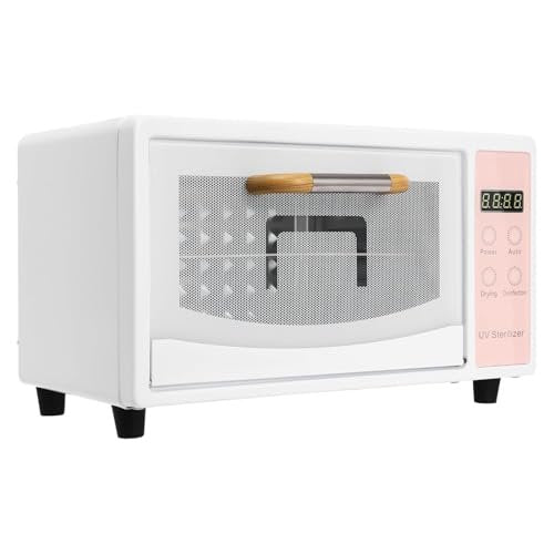 10L Nail Tool Cleaning Machine, 1000W Heat Metal Tool Cleaning Cabinet, Two Layers with Temp and Time Control, Nail Cleaner Box, Manicure Tool Clean Cabinet for Heat Resistant Nail Tools (Pink) - görsel 2