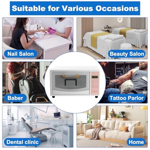 10L Nail Tool Cleaning Machine, 1000W Heat Metal Tool Cleaning Cabinet, Two Layers with Temp and Time Control, Nail Cleaner Box, Manicure Tool Clean Cabinet for Heat Resistant Nail Tools (Pink) - görsel 14