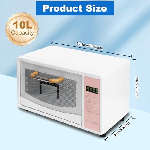 10L Nail Tool Cleaning Machine, 1000W Heat Metal Tool Cleaning Cabinet, Two Layers with Temp and Time Control, Nail Cleaner Box, Manicure Tool Clean Cabinet for Heat Resistant Nail Tools (Pink) - görsel 4