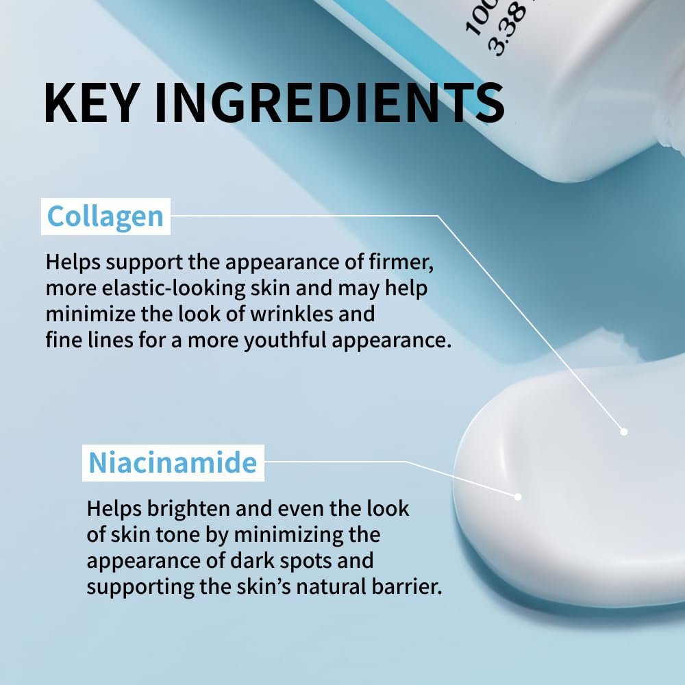 NIDA Youthful Formula Ultimate Moisturizing Cream with Centella Asiatica, Niacinamide, Hyaluronic Acid & Collagen - Anti-Aging Face Moisturizer for Wrinkles, Fine Lines, Dark Spots & Dry Skin - 3.38 fl oz (100ml) Avelisse