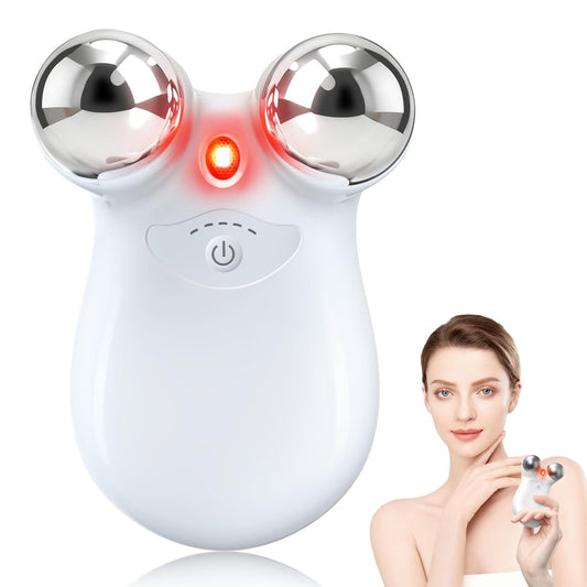 2-in-1 Red Light Microcurrent Facial Device – Enhance Lifting & Firming, Reduce Wrinkles and Puffiness – Smart Photon Micro-Current Device, Model EP-300 Avelisse