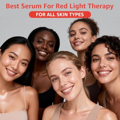 Fymiox Red Light Therapy Serum - Activating Face Serum with Vitamin E & Rose Extract for Enhanced Red Light Therapy Effects, Reduces Wrinkles, Hydrating, 1 Fl Oz Avelisse