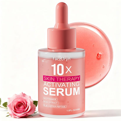 Fymiox Red Light Therapy Serum - Activating Face Serum with Vitamin E & Rose Extract for Enhanced Red Light Therapy Effects, Reduces Wrinkles, Hydrating, 1 Fl Oz Avelisse