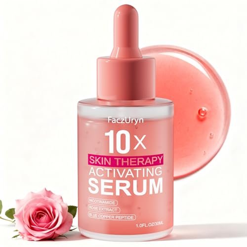 Fymiox Red Light Therapy Serum - Activating Face Serum with Vitamin E & Rose Extract for Enhanced Red Light Therapy Effects, Reduces Wrinkles, Hydrating, 1 Fl Oz Avelisse