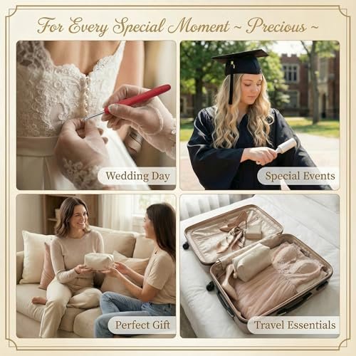 HygaLivia Wedding Emergency Kit | 30+ Essentials | 100+ Pieces | Bridal Emergency Kit for Wedding Day - Champaign White Avelisse