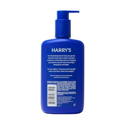 Harry's Hydrating Facial Cleanser for Men - 2 Pack 9 fl oz - Gentle Face Wash for Sensitive Skin Avelisse