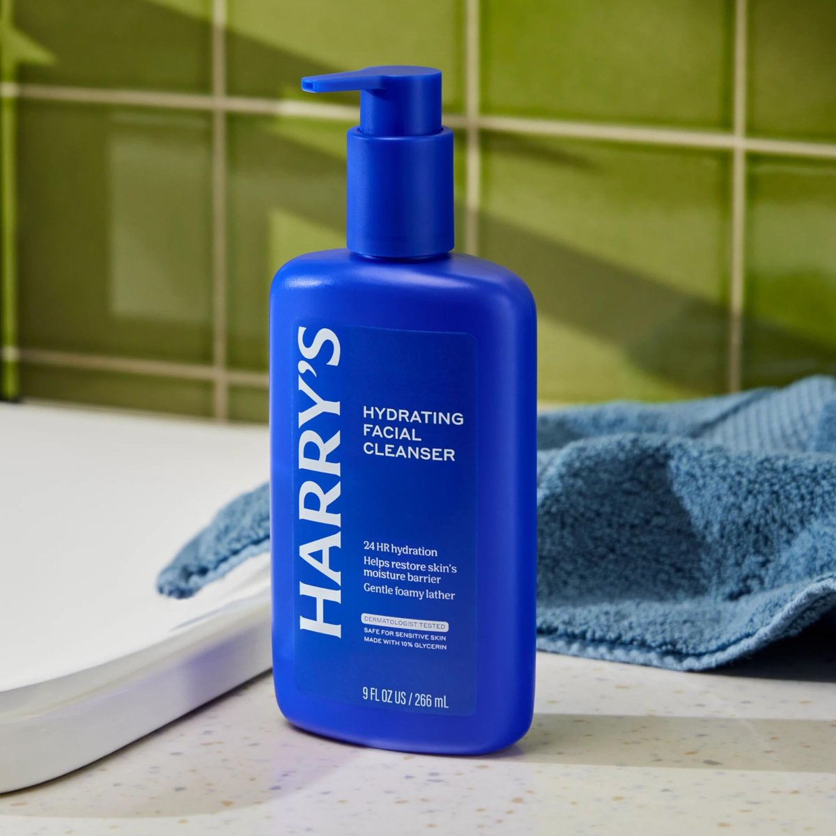 Harry's Hydrating Facial Cleanser for Men - 2 Pack 9 fl oz - Gentle Face Wash for Sensitive Skin Avelisse