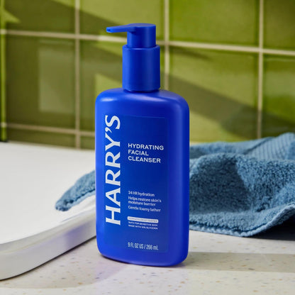 Harry's Hydrating Facial Cleanser for Men - 2 Pack 9 fl oz - Gentle Face Wash for Sensitive Skin Avelisse