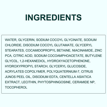 Yufot Gentle Facial Cleanser with Glycerin, Niacinamide & Ceramide NP – Hydrating & Calming Face Wash for Sensitive Skin (5.29 oz) Avelisse