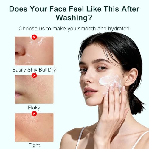 Yufot Gentle Facial Cleanser with Glycerin, Niacinamide & Ceramide NP – Hydrating & Calming Face Wash for Sensitive Skin (5.29 oz) Avelisse