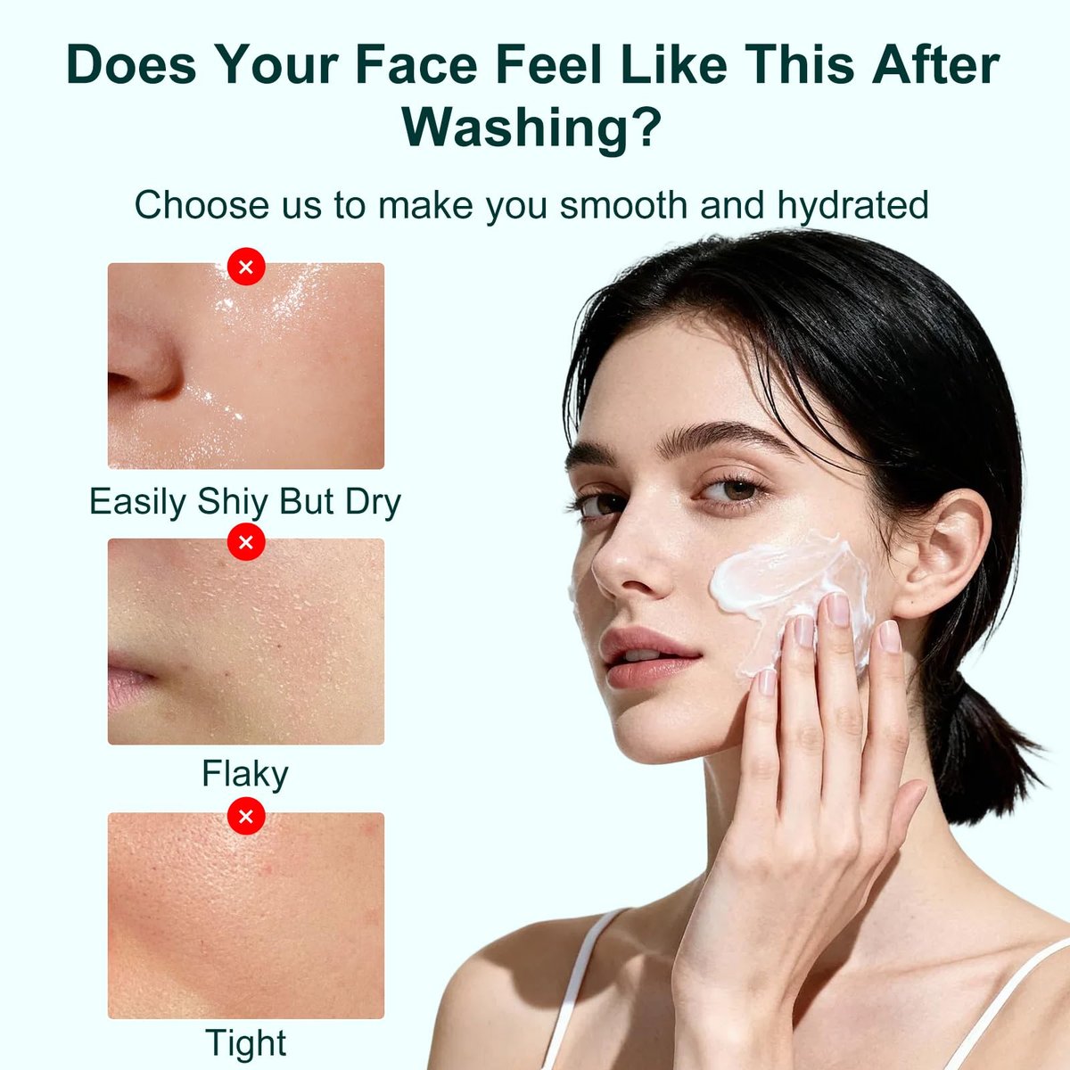 Yufot Gentle Facial Cleanser with Glycerin, Niacinamide & Ceramide NP – Hydrating & Calming Face Wash for Sensitive Skin (5.29 oz) Avelisse