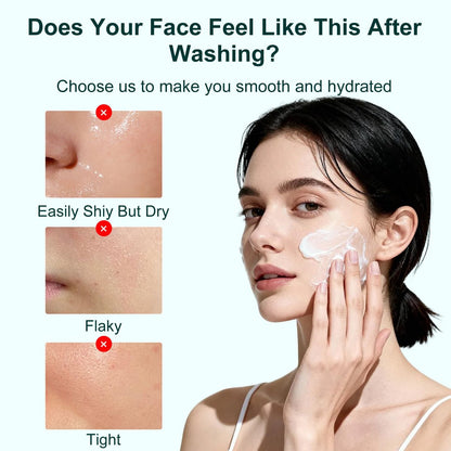 Yufot Gentle Facial Cleanser with Glycerin, Niacinamide & Ceramide NP – Hydrating & Calming Face Wash for Sensitive Skin (5.29 oz) Avelisse