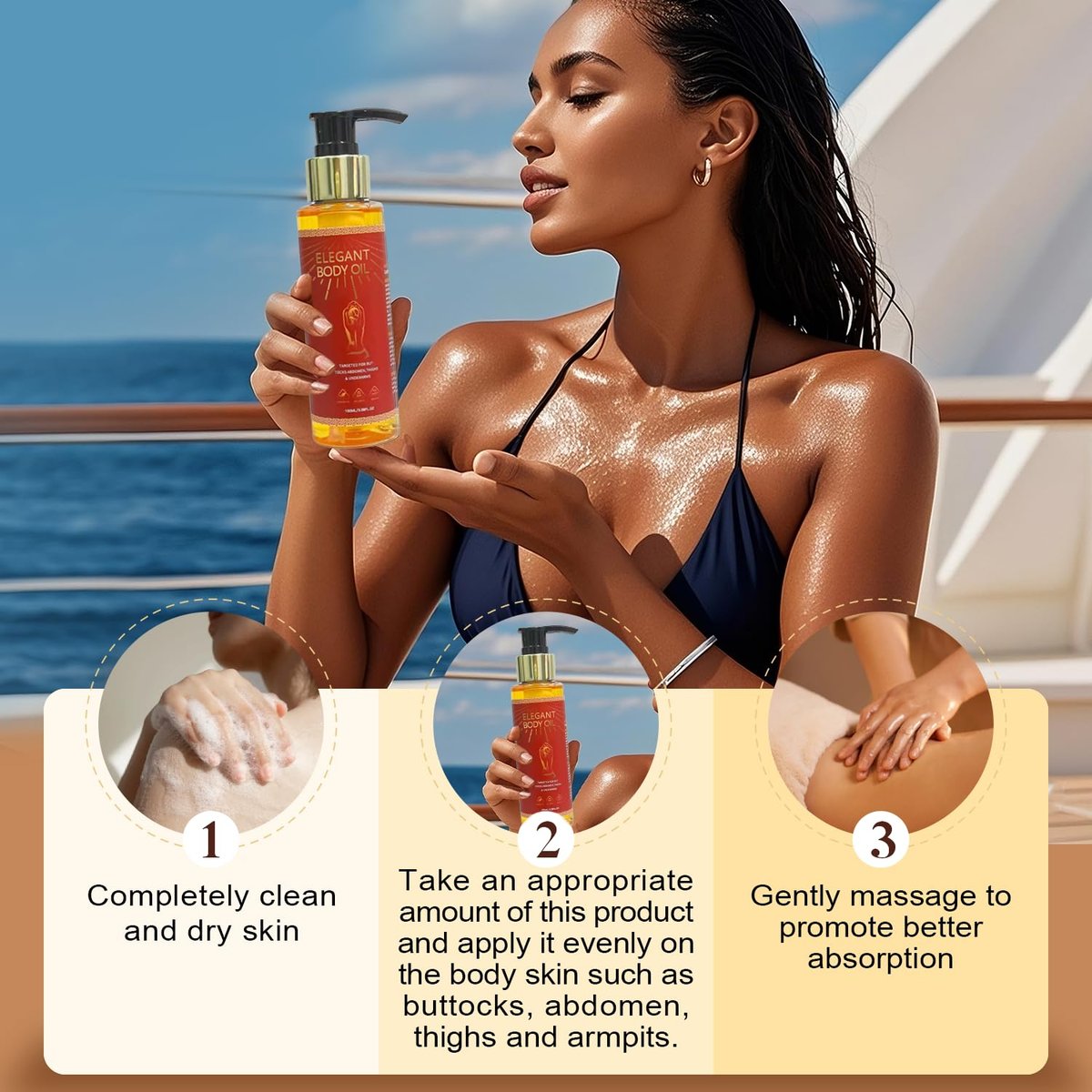 Dr.RZdfa Firming Body Oil – 3.4 FL OZ, Hydrating & Nourishing After-Shower Oil for Women, Lightweight & Non-Greasy, Luxury Spa Gift Avelisse
