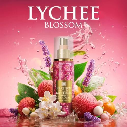 SPA CEYLON Lychee Blossom Body Spray – Fruity Floral Mist for Women, 200ml - görsel 4