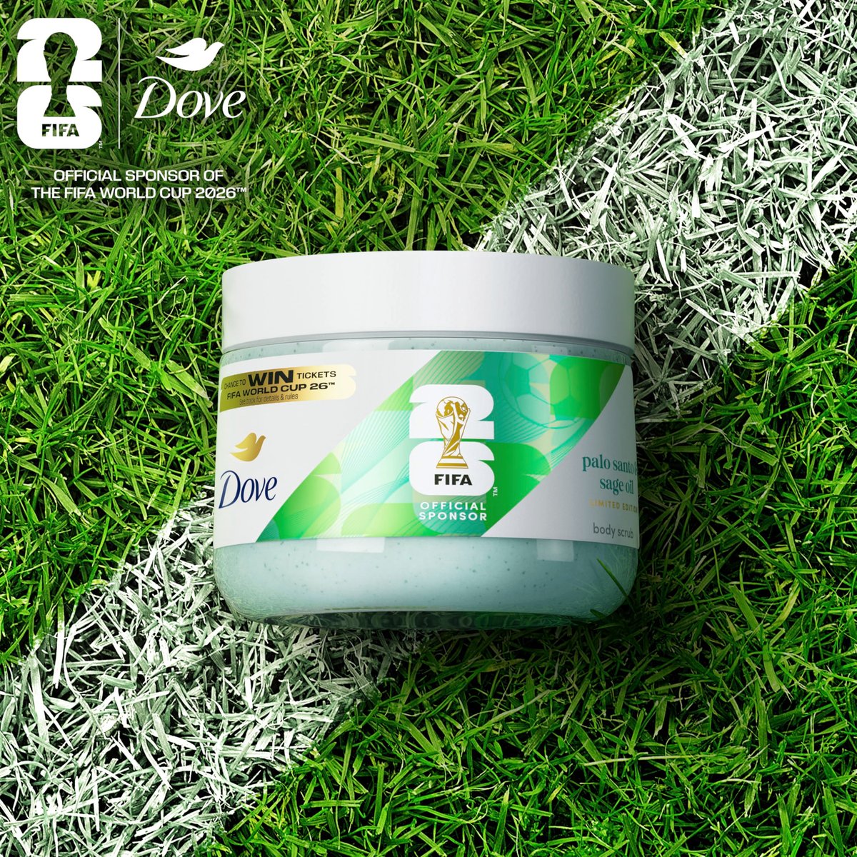 Dove FIFA World Cup 2026 Limited Edition Moisturizing Body Scrub – Palo Santo & Sage Oil, pH-Balanced Whipped Exfoliator for Hydrated, Radiant Skin, 15 oz - görsel 9