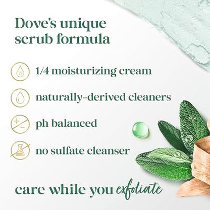 Dove FIFA World Cup 2026 Limited Edition Moisturizing Body Scrub – Palo Santo & Sage Oil, pH-Balanced Whipped Exfoliator for Hydrated, Radiant Skin, 15 oz