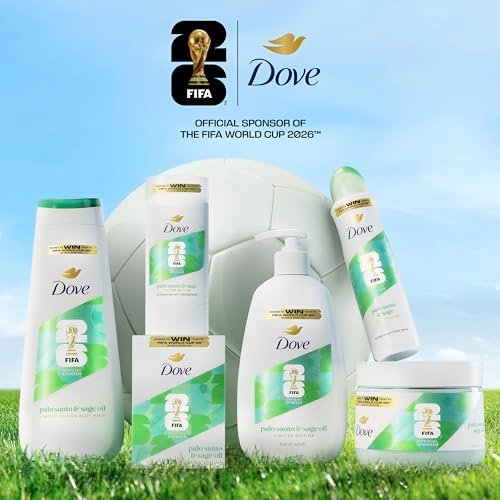 Dove FIFA World Cup 2026 Limited Edition Moisturizing Body Scrub – Palo Santo & Sage Oil, pH-Balanced Whipped Exfoliator for Hydrated, Radiant Skin, 15 oz - görsel 6