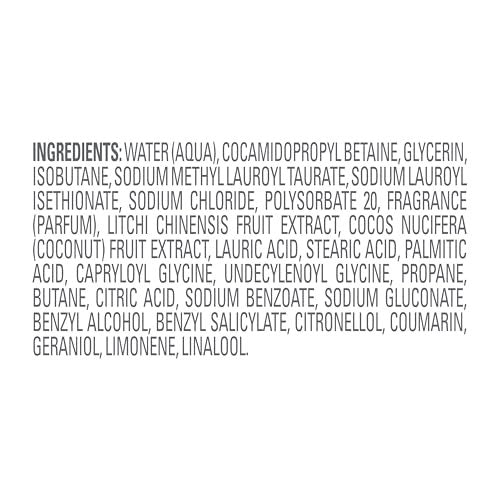 Dove Whipped Shower Foam Coconut & Lychee - Hydrating Body Wash for Soft Skin, 10.3 oz Avelisse