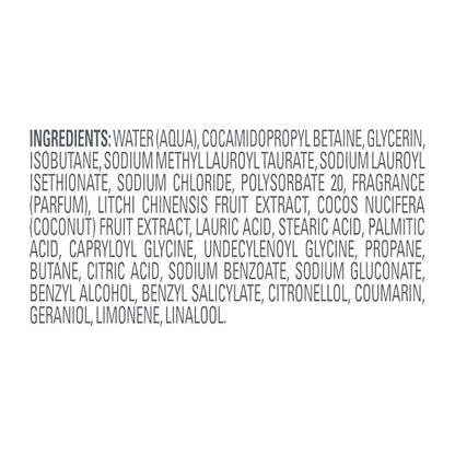 Dove Whipped Shower Foam Coconut & Lychee - Hydrating Body Wash for Soft Skin, 10.3 oz Avelisse