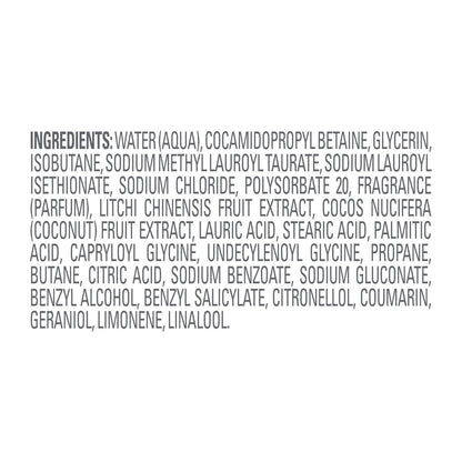 Dove Whipped Shower Foam Coconut & Lychee - Hydrating Body Wash for Soft Skin, 10.3 oz Avelisse